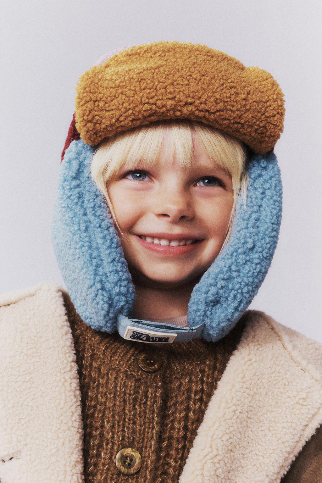 Многоцветная головная повязка из искусственного меха