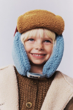 Многоцветная головная повязка из искусственного меха- Заказать в России