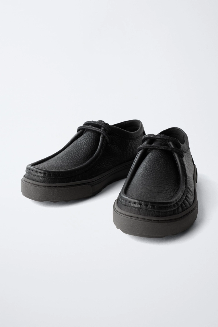 Туфли с кожаной каймой