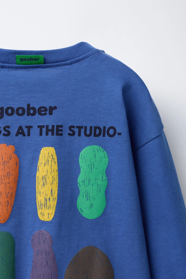 Футболка с длинным рукавом с принтом «goober ®»