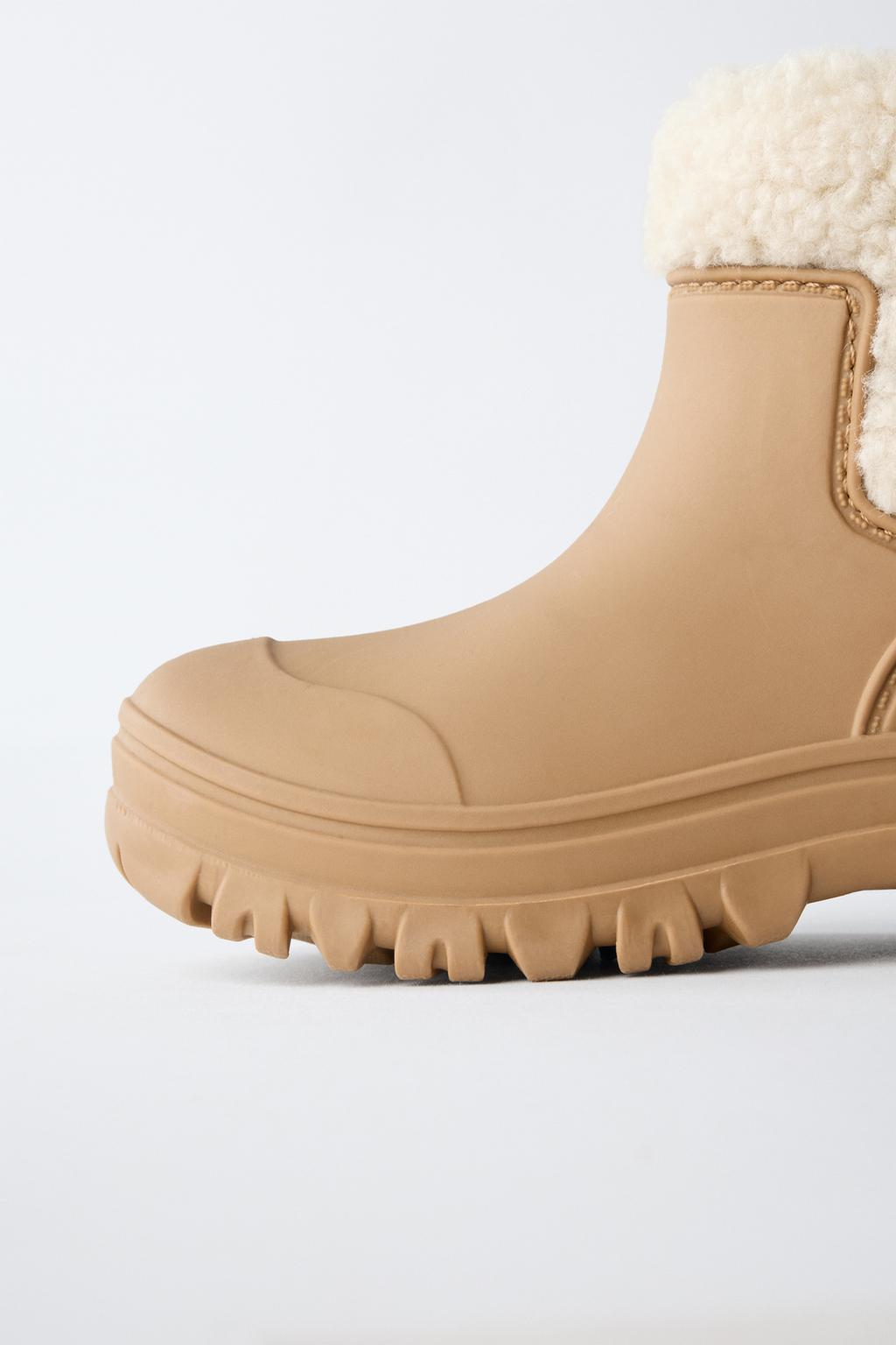 БОТИНКИ ИЗ ИСКУССТВЕННОЙ ОВЧИНЫ