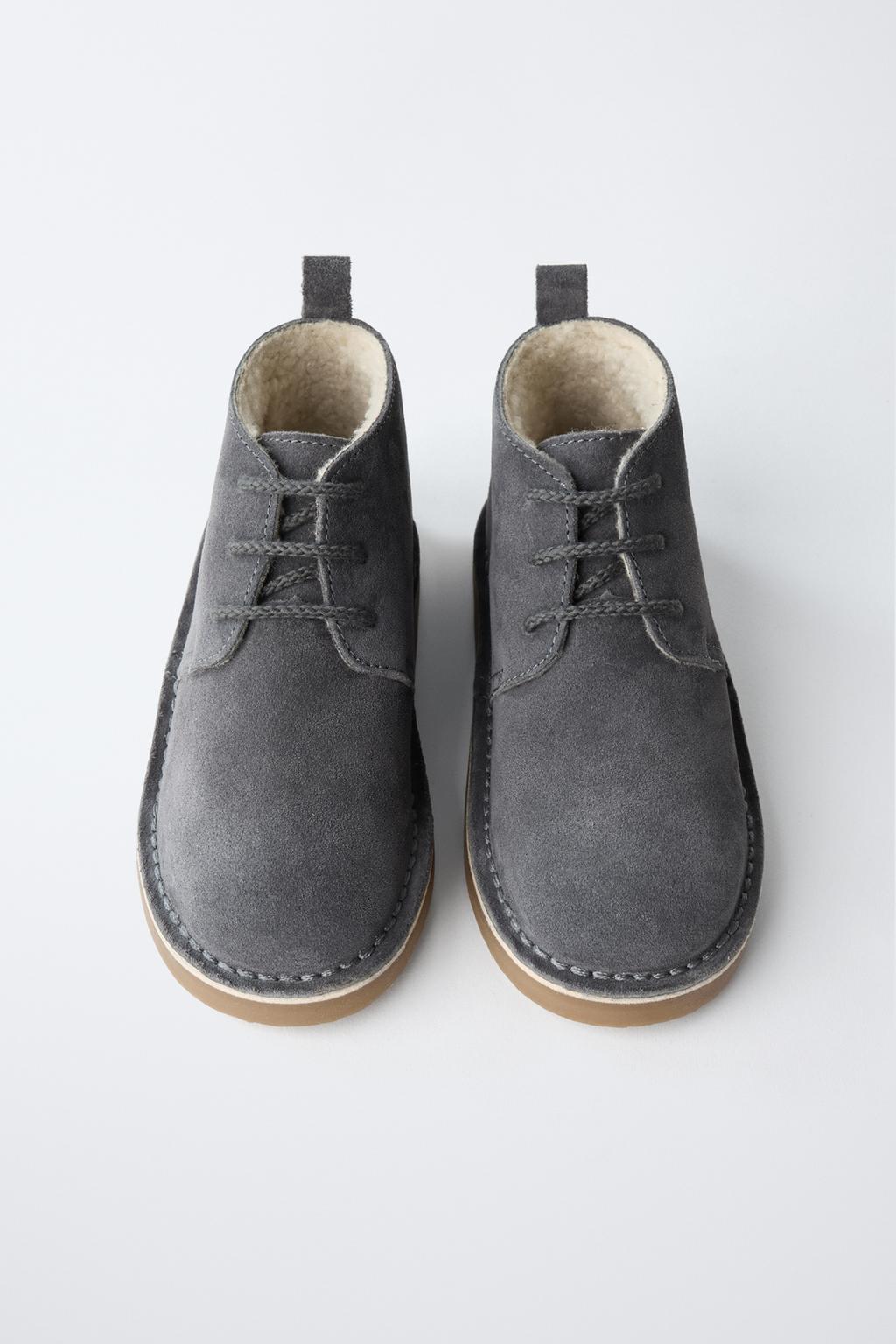 КОЖАНЫЕ БОТИНКИ С ПОДКЛАДКОЙ