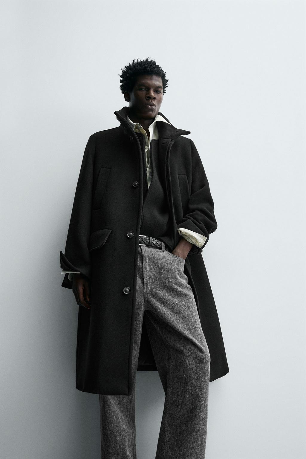 ДЛИННОЕ ПАЛЬТО С ШЕРСТЬЮ