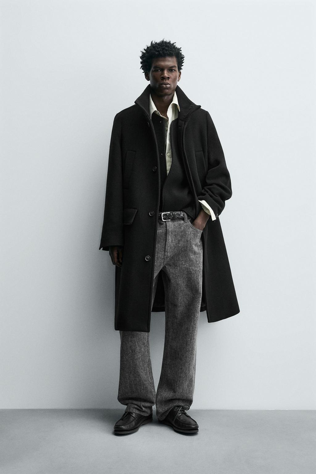 ДЛИННОЕ ПАЛЬТО С ШЕРСТЬЮ