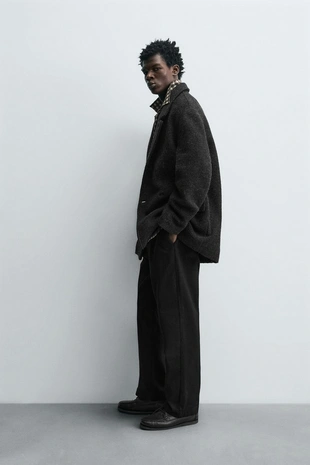 Двубортная куртка из смесовой шерсти- Заказать в России