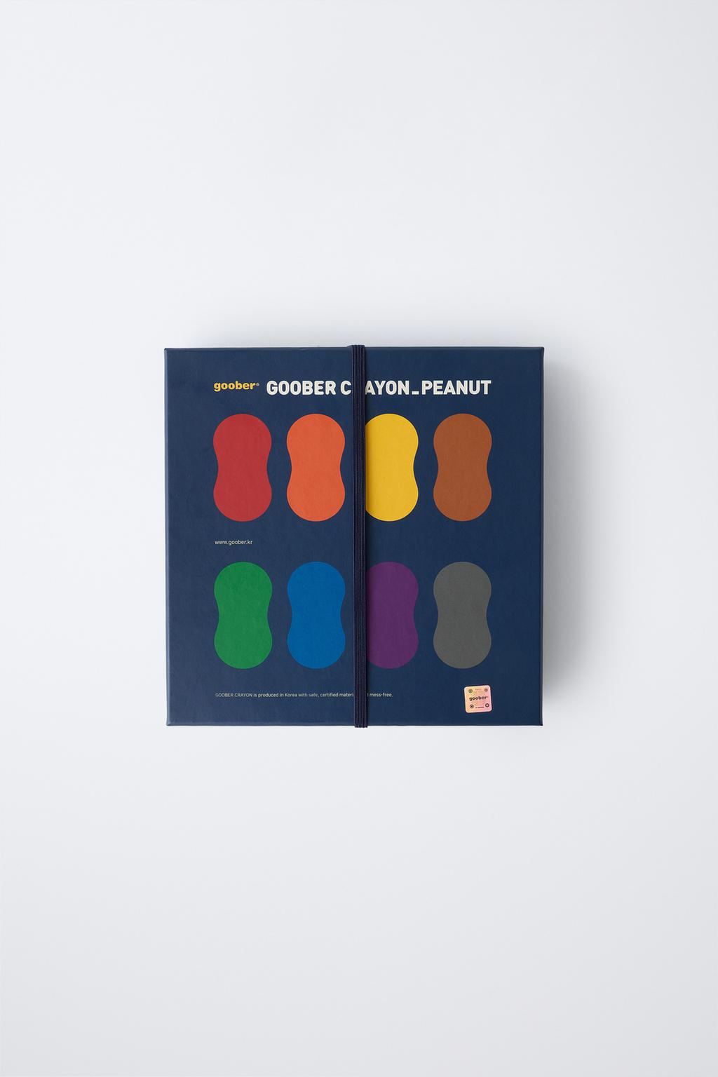 НАБОР ИЗ ВОСЬМИ ВОСКОВЫХ МЕЛКОВ GOOBER ® PEANUT И КНИГИ ДЛЯ РИСОВАНИЯ