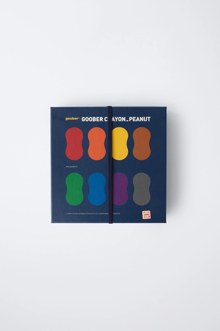 Набор из восьми мелков в форме арахиса и раскраски