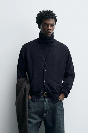 Кардиган 100% шерсть- Заказать в России