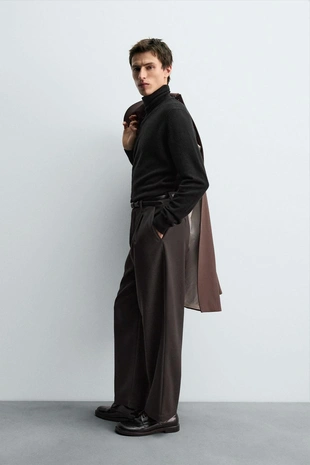 Свитер из 100% кашемира с воротником-стойкой- Заказать в России