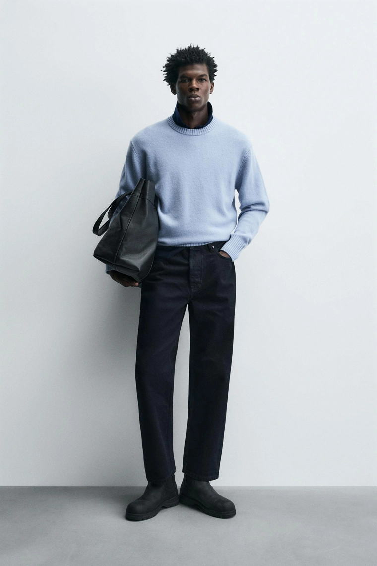 Джемпер прямого кроя из кашемира