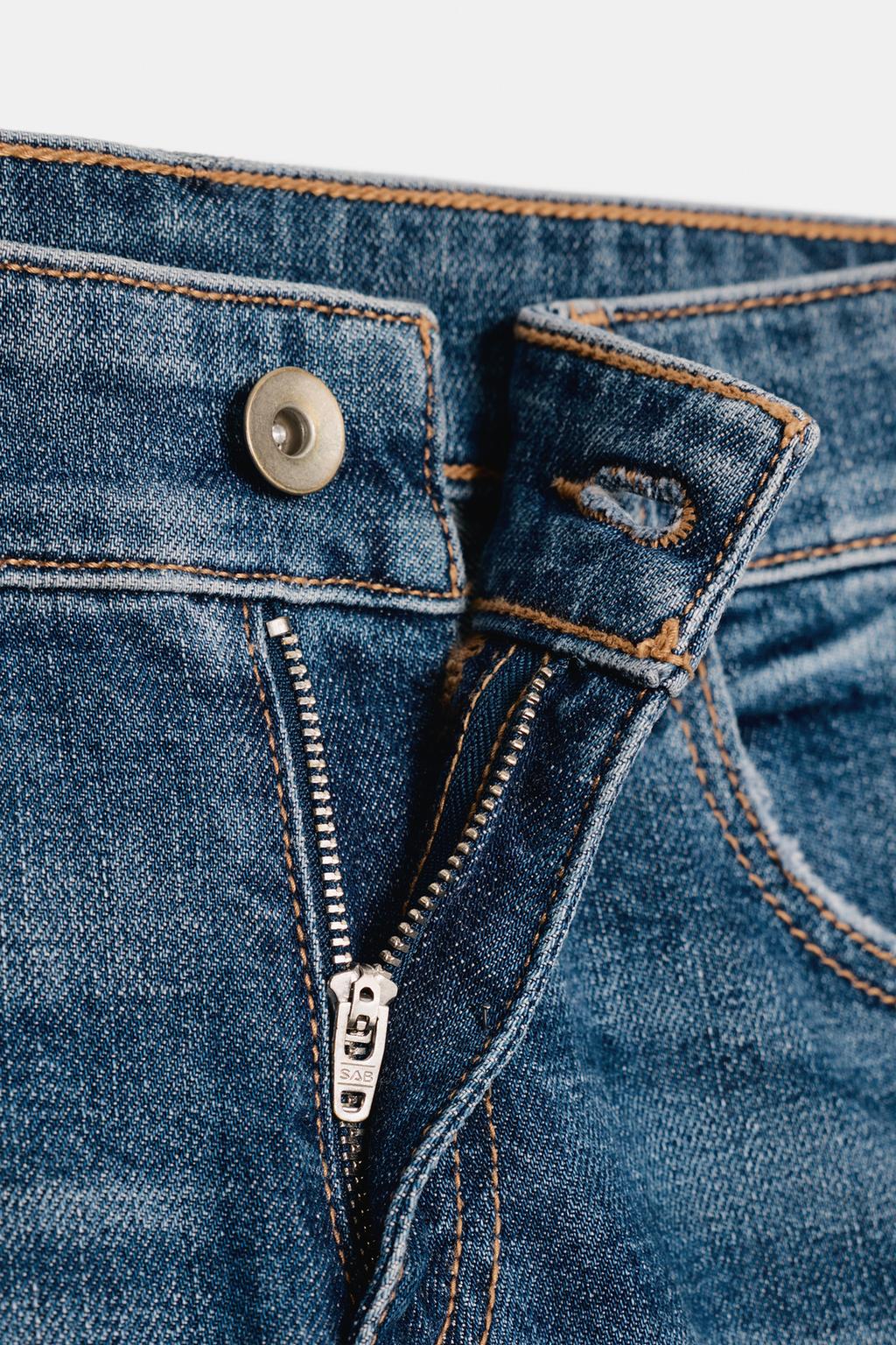 ДЖИНСЫ TRF BOOTCUT С НИЗКОЙ ПОСАДКОЙ И КАРМАНАМИ