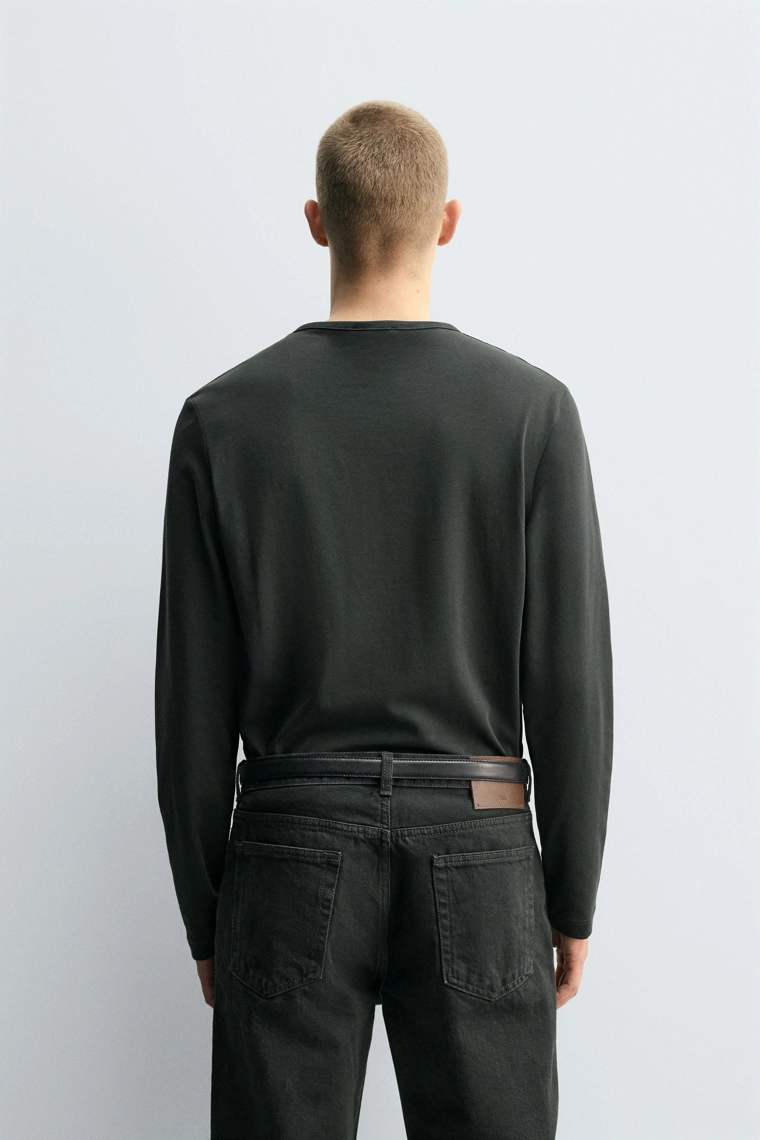 Рубашка хенли свободного кроя