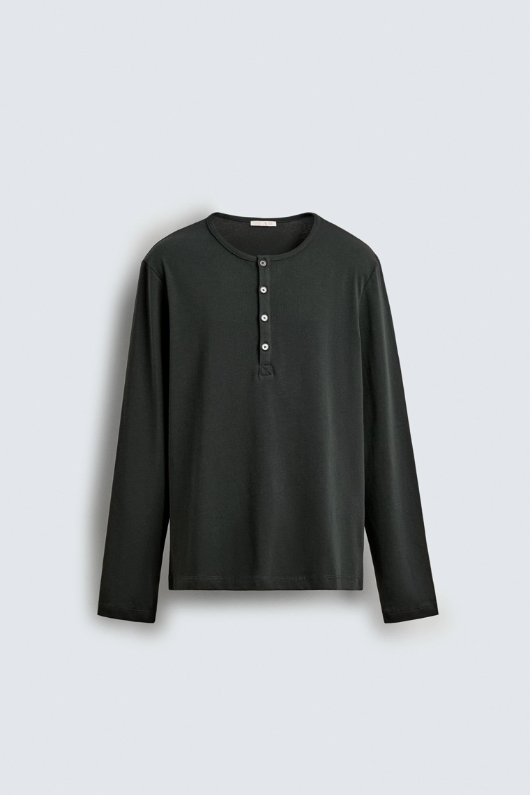 Рубашка хенли свободного кроя