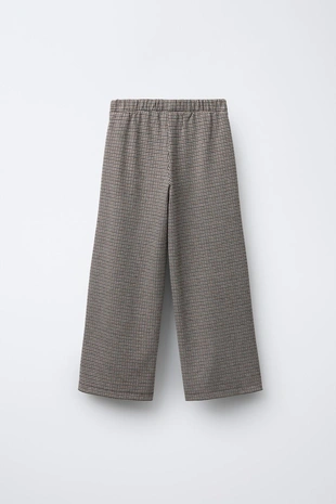 Брюки WIDE LEG жаккард с пуговицами- Заказать в России