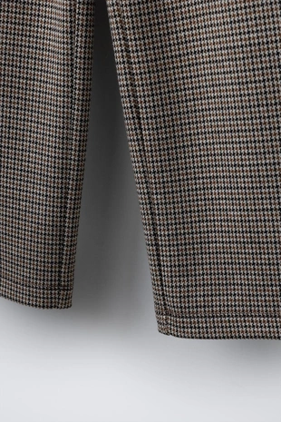 Брюки WIDE LEG жаккард с пуговицами- Заказать в России