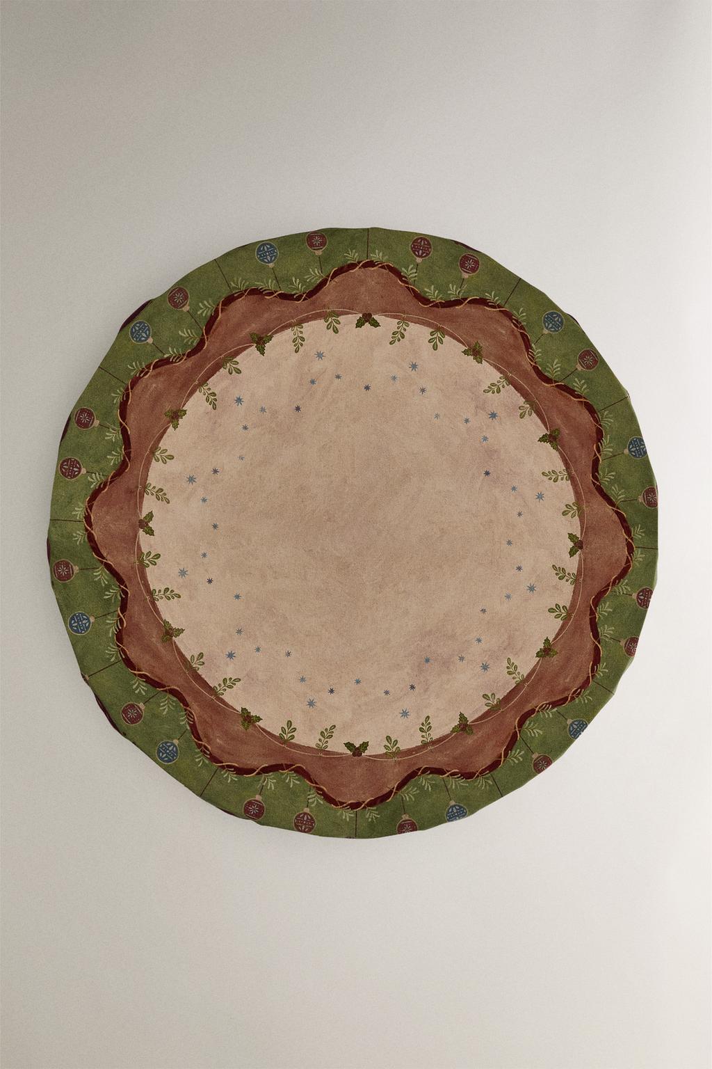 Хлопковый столовый скатерть с рождественским принтом