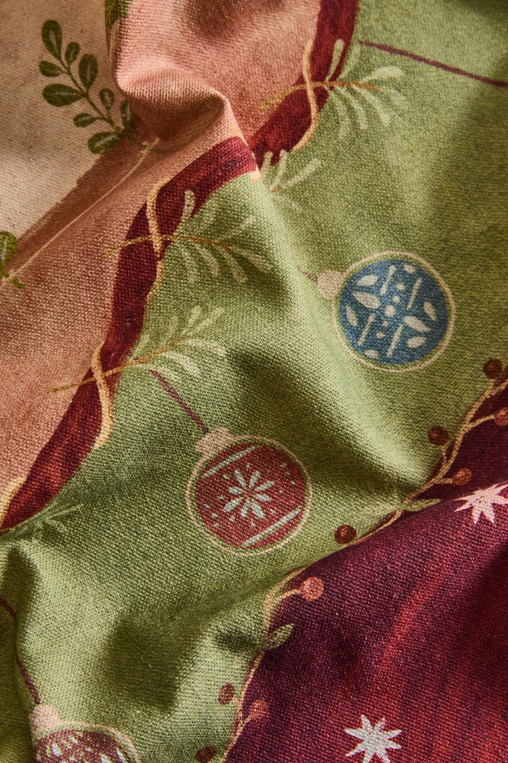 Хлопковый столовый скатерть с рождественским принтом