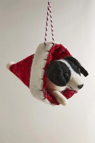 Гирлянда из фетра с собакой породы бордер-колли для ёлки- Заказать в России