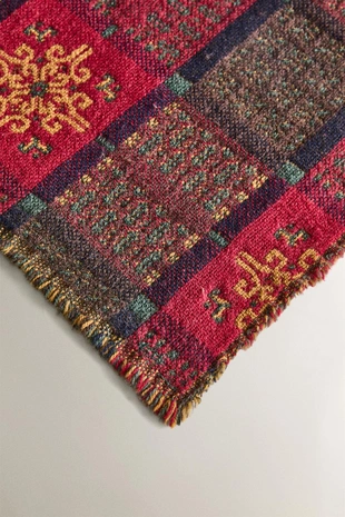 Плед с геометрическим узором для рождества- Заказать в России