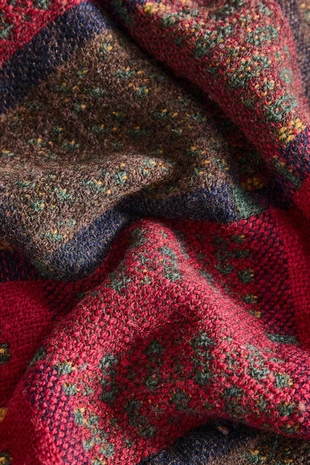 Плед с геометрическим узором для рождества- Заказать в России