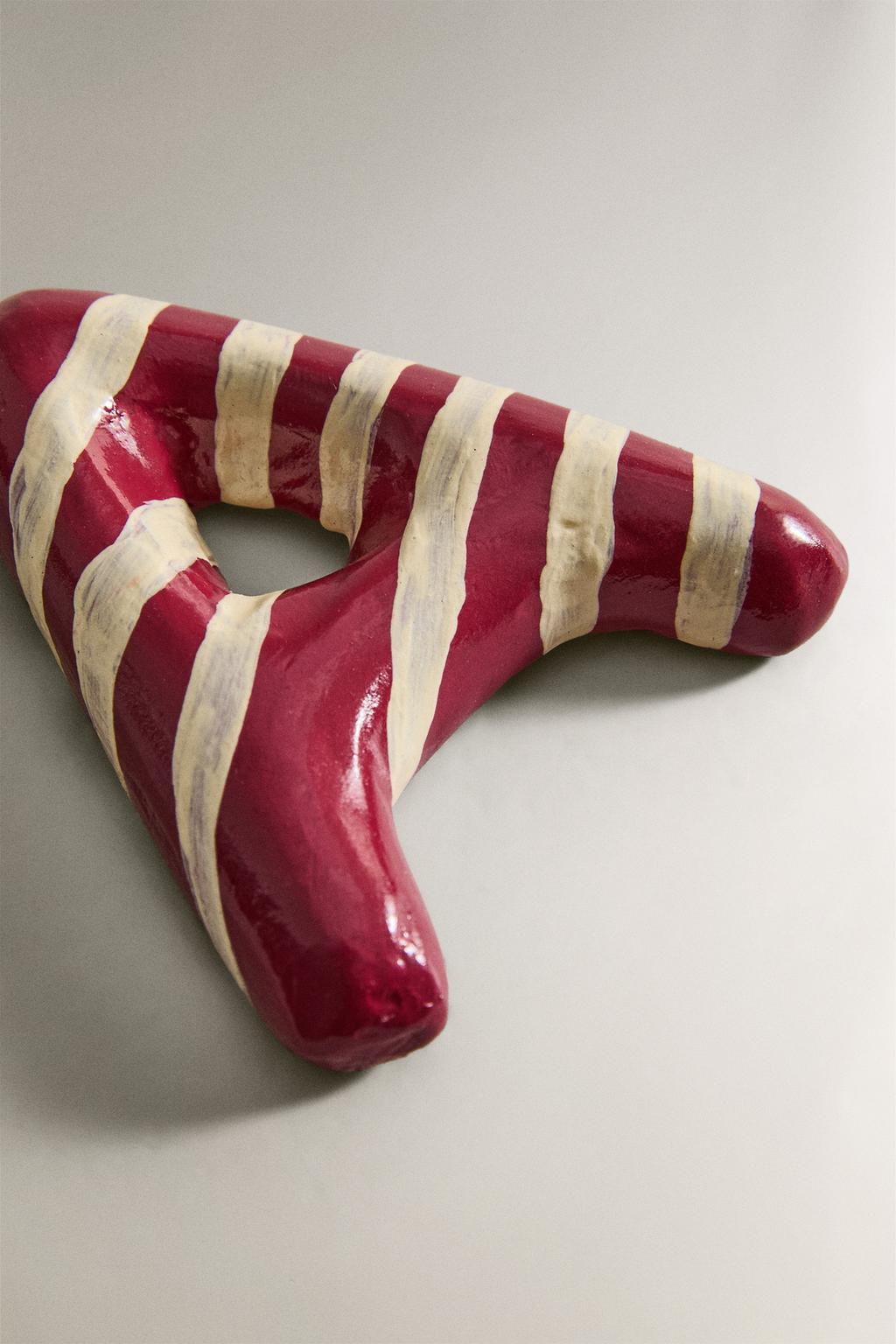 Рождественский декор елочного украшения буква a