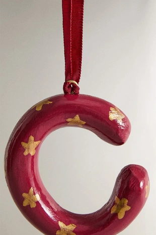 Рождественское украшение - буква с- Заказать в России