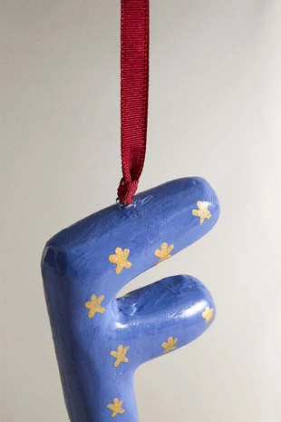 Рождественское украшение для ёлки буква F- Заказать в России