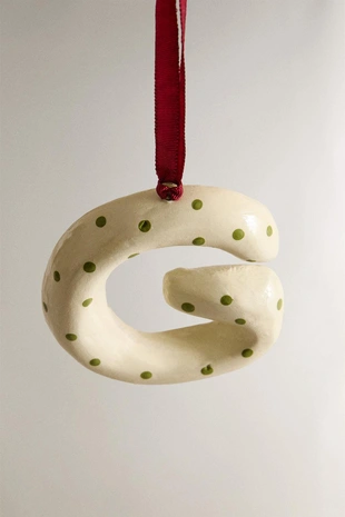 Украшение для ёлки буква G- Заказать в России