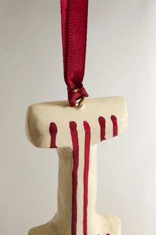 Рождественское украшение для елки буква I- Заказать в России