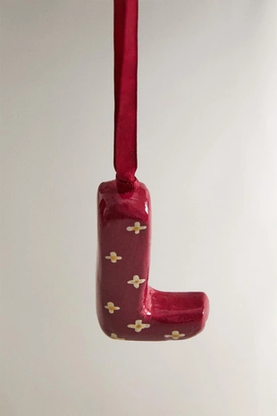 Рождественское украшение на елку - буква L- Заказать в России