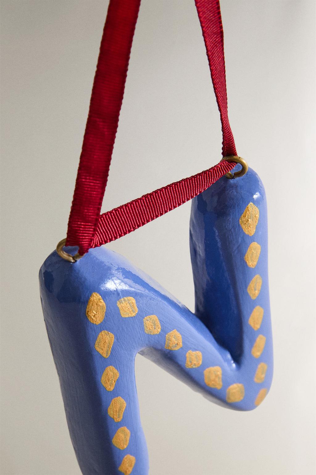 Рождественский украшение елочная игрушка буква n