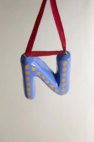 Рождественский украшение елочная игрушка буква N- Заказать в России