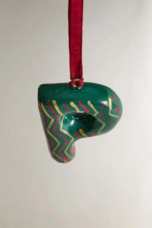 Рождественская игрушка на ёлку буква P- Заказать в России