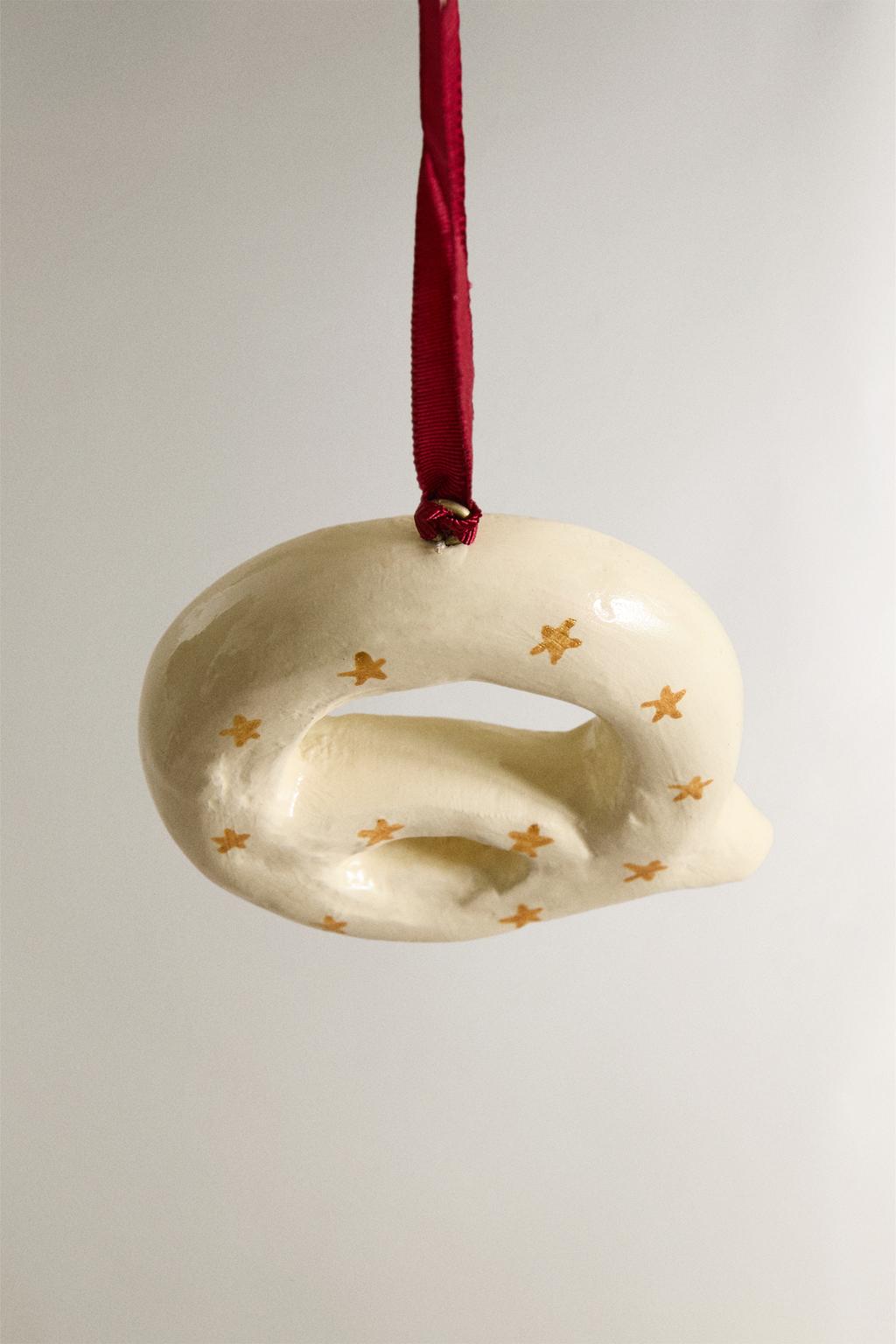 Рождественское украшение елки буква q