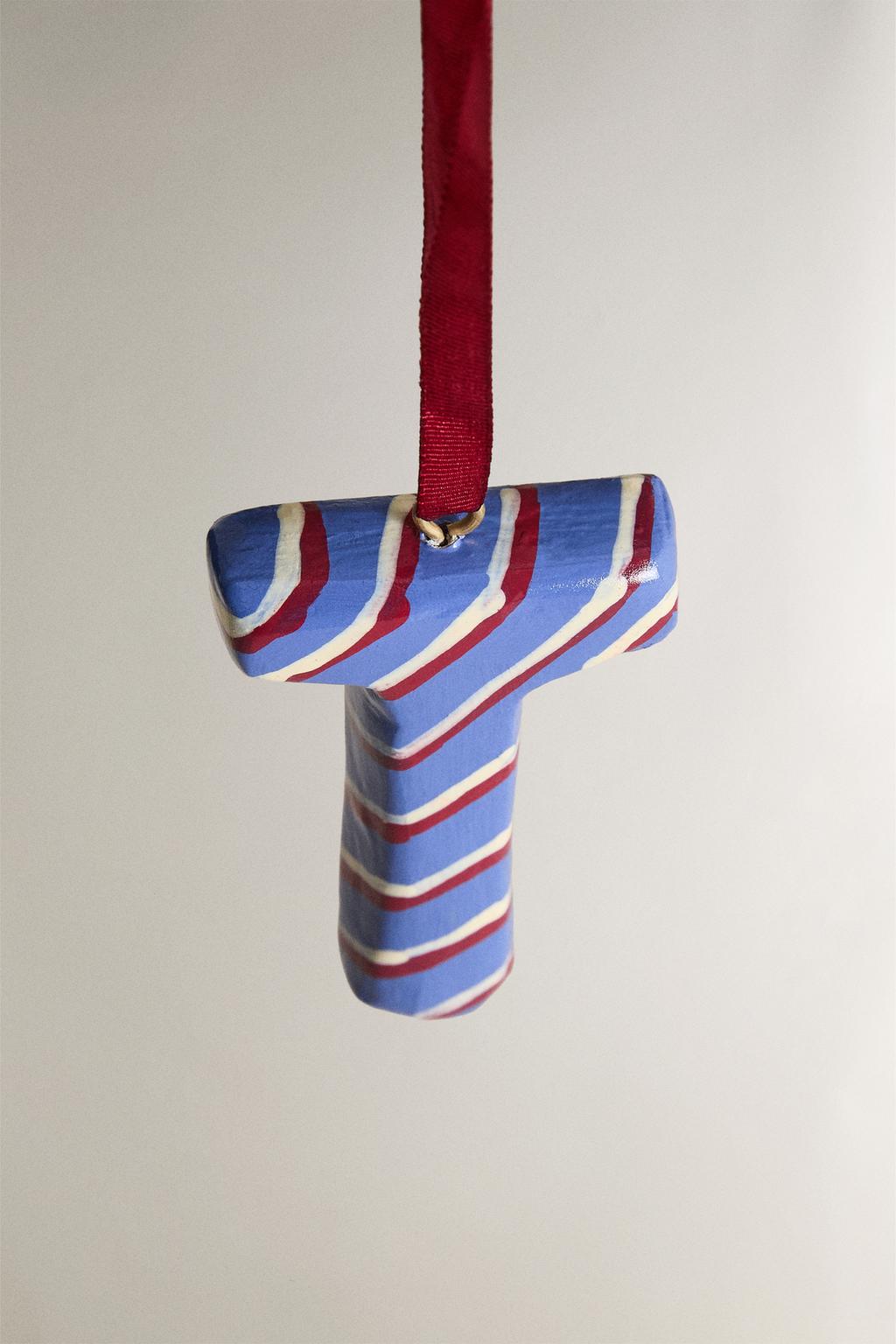 Рождественский украшение елочное в виде буквы т