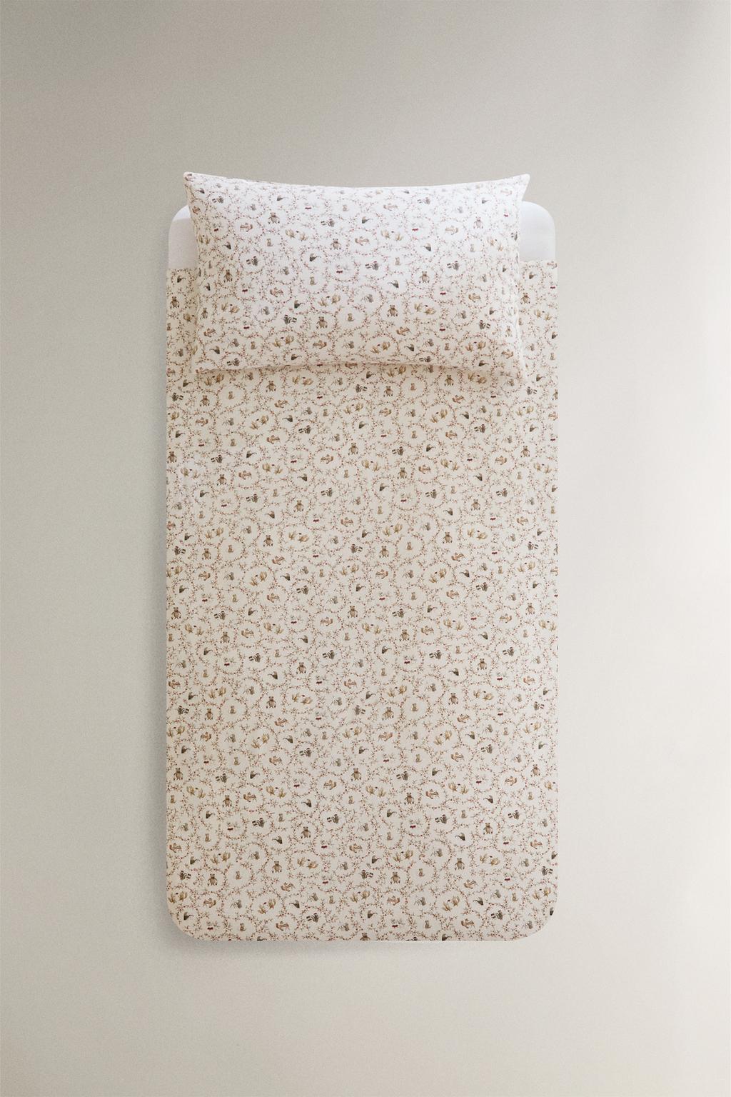 Детское рождественское одеяло с животными