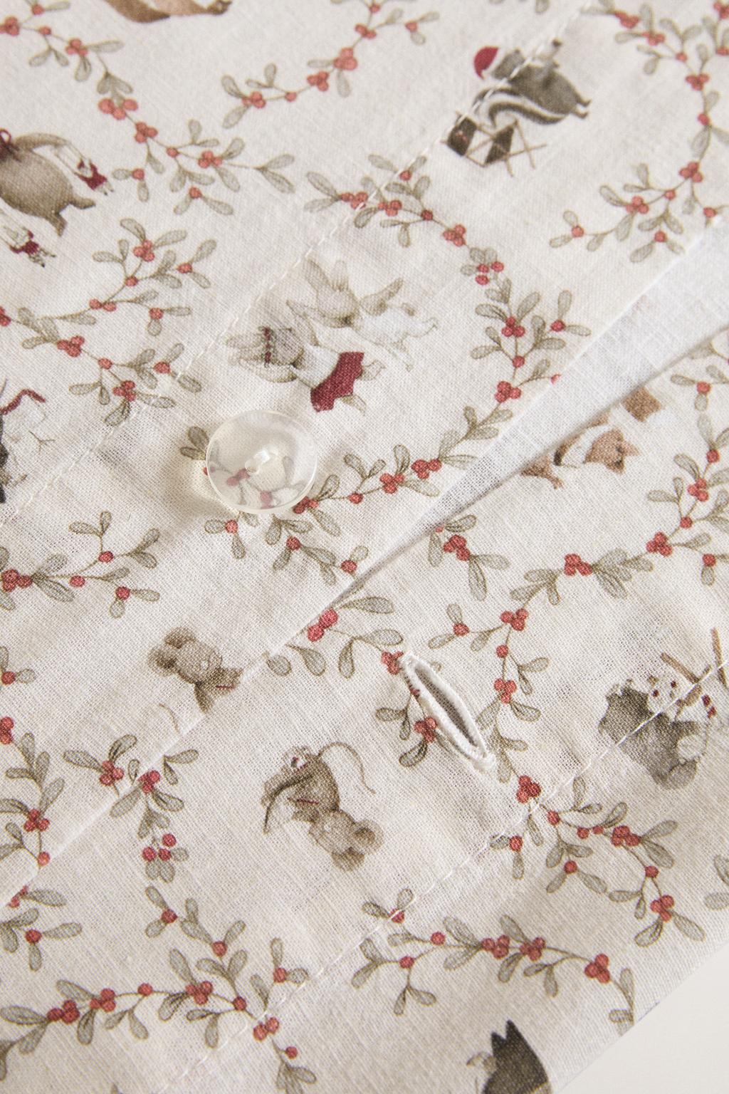 Детское рождественское одеяло с животными