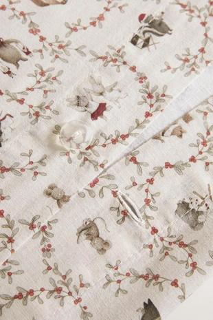 Детское рождественское одеяло с животными- Заказать в России