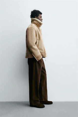 Дубленка из искусственной замши- Заказать в России