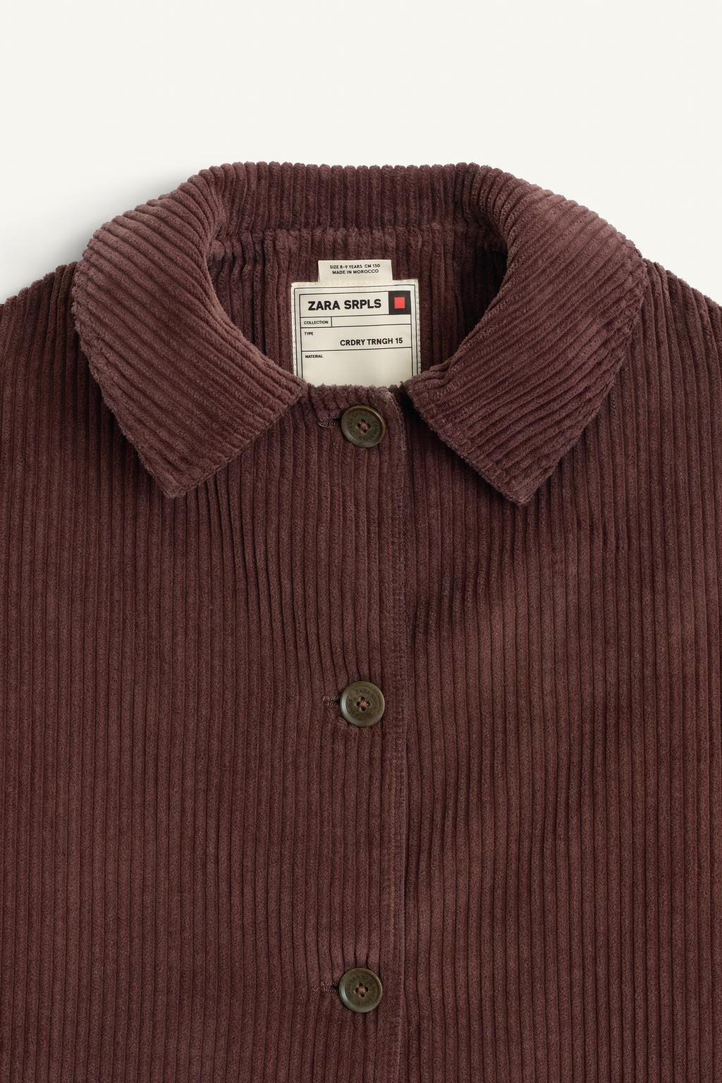 Пальто из вельвета