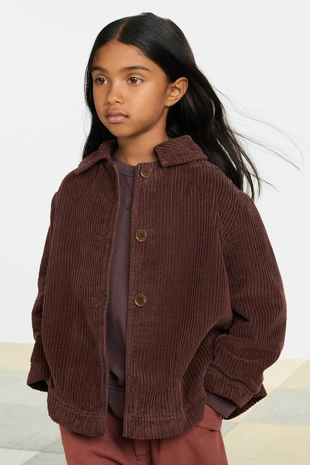 Dark burgundy | 6534/443/684 - Zara Пальто из вельвета