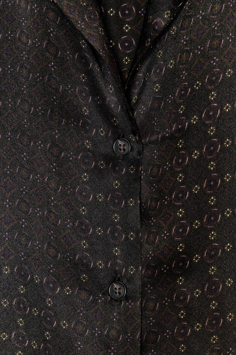 Рубашка пижамная из 100% шелка zw collection