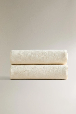 Покрывало с цветочным жаккардовым узором- Заказать в России