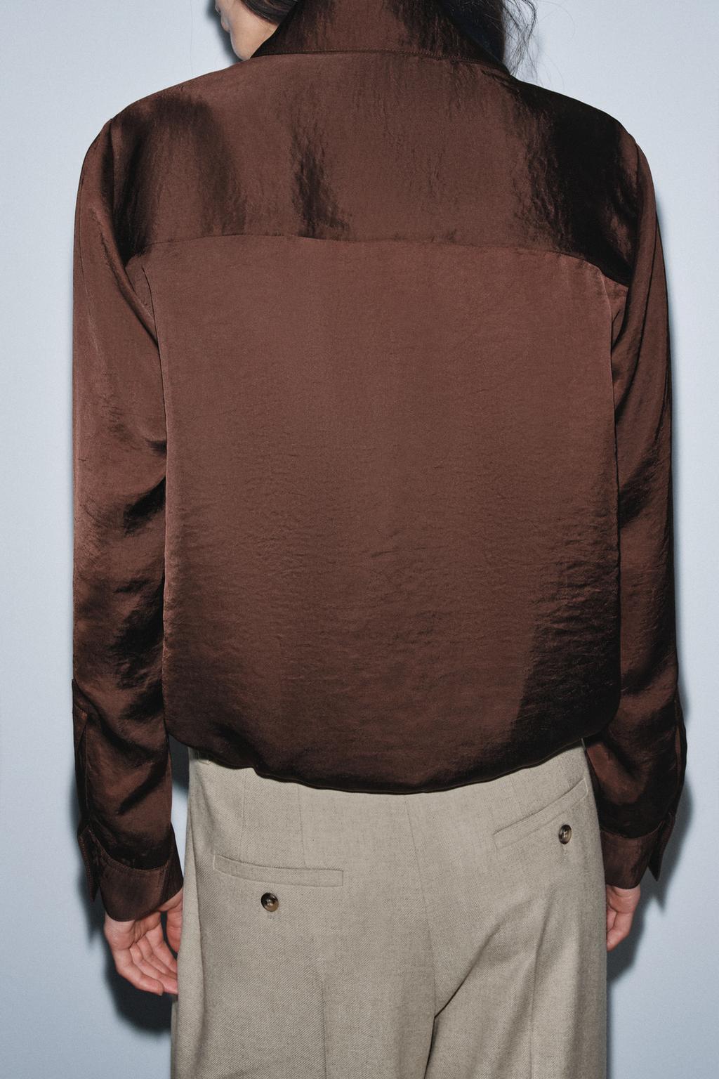 АТЛАСНАЯ РУБАШКА ZW COLLECTION