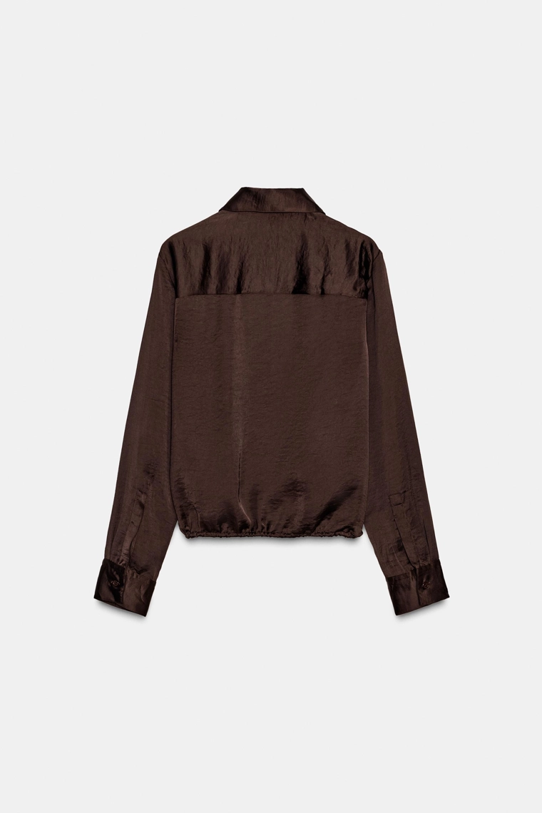 Блузка из атласа zw collection