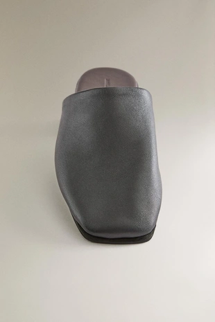 Кожаные туфли-мюли- Заказать в России