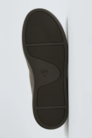 Кожаные туфли с простроченным носом- Заказать в России