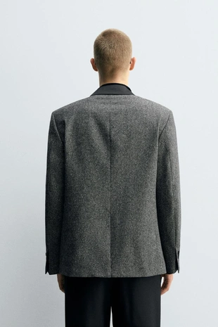 Двубортный блейзер с контрастными элементами- Заказать в России