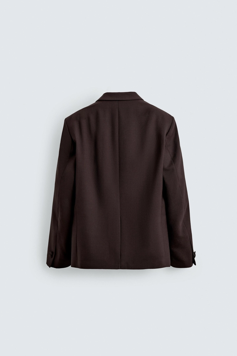 Шерстяной пиджак с двубортной застежкой