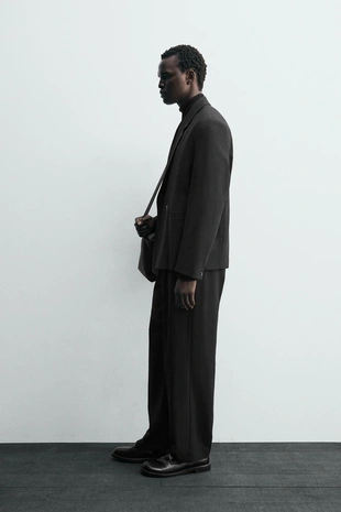 Двубортный костюмный блейзер из шерсти- Заказать в России